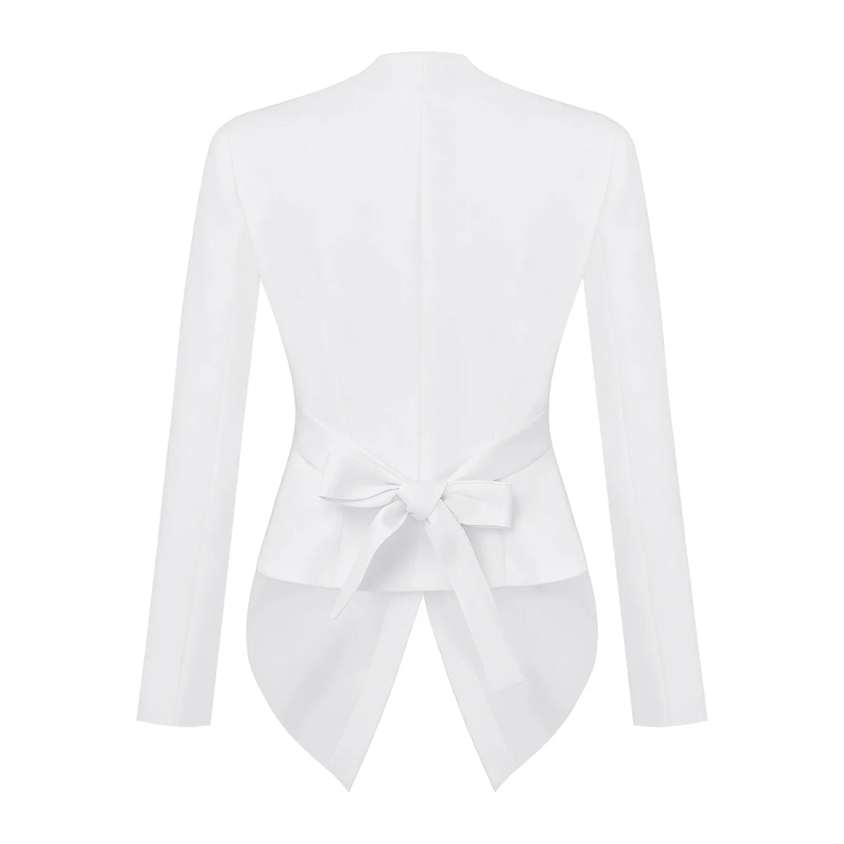 Women Korean Fashion Suits Jacket Button-down Solid Color Blazer Coats Padded Shoulder Pointed Hem Blazers Office Lady Outerwear