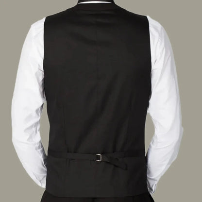 Men's Double Breasted Vest Formal Lapel Waistcoat for Wedding & Special Occasions