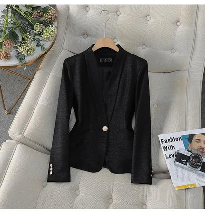 Spring Fashion Slim Fit Blazers Women's Coat Jacket New Autumn Outerwears Elegant Office Lady Casaco Plus Size Veste Femme