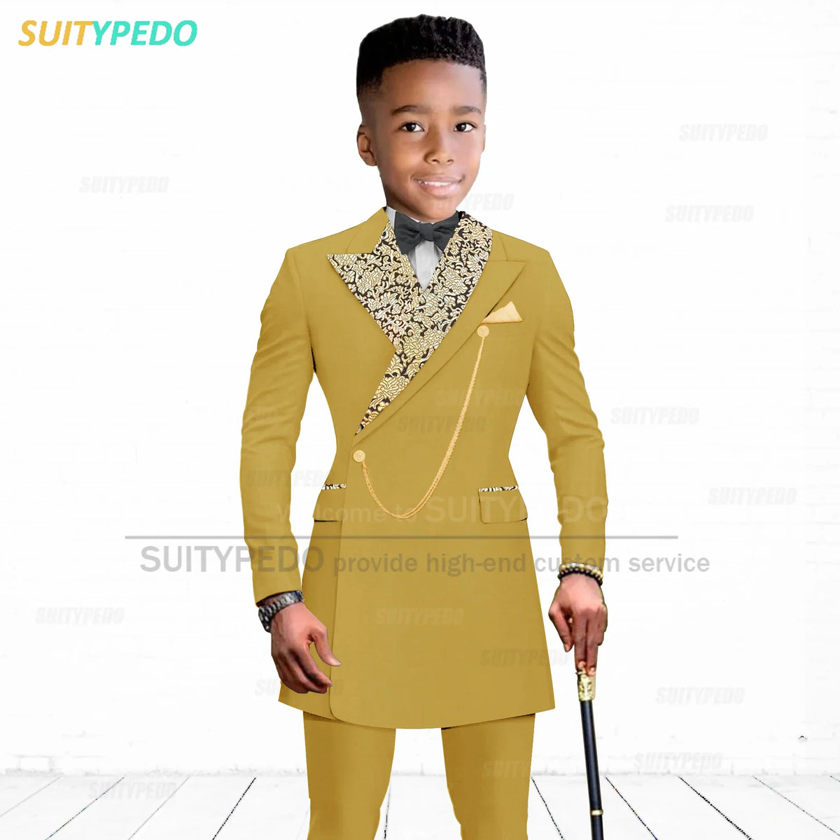Luxury Boy's Suit Set Homecoming Party Kids Jackets Tailor-made Slim Fit Blazer Pants 2 Pieces Wedding Party Children Tuxedos