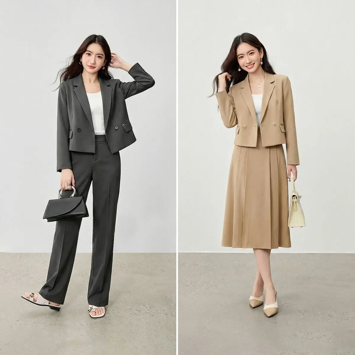 Women's Work Wear Blazer Commuter Suit Jacket 2026 Spring Office Lady Fashion Elegant Female Outfits 161XC6457X