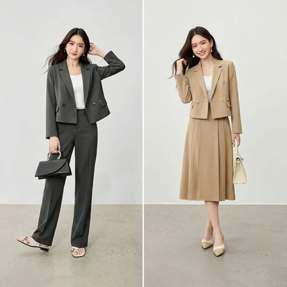 Women's Work Wear Blazer Commuter Suit Jacket 2026 Spring Office Lady Fashion Elegant Female Outfits 161XC6457X