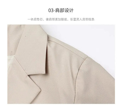 Men's spring and autumn Korean-style business versatile suit jacket, Hong Kong-style Instagram cool casual suit jacket, large si