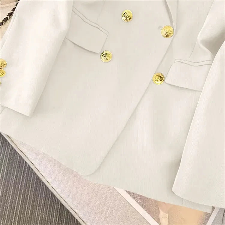 Slim Fit Women's Office Blazer High-End Casual Korean Fashion Spring Autumn New Loose Blazers Temperament Coats for Women