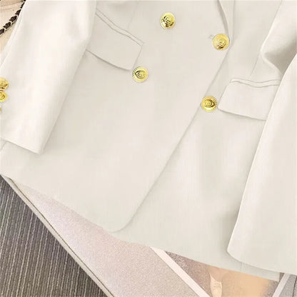 Slim Fit Women's Office Blazer High-End Casual Korean Fashion Spring Autumn New Loose Blazers Temperament Coats for Women