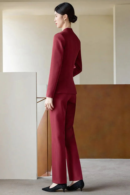 Fashionable professional women's clothing, high-quality two-piece pants + blazer. Exquisite and elegant. New 2025