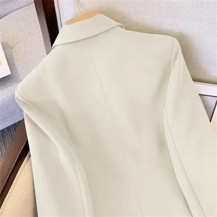 Slim Fit Women's Office Blazer High-End Casual Korean Fashion Spring Autumn New Loose Blazers Temperament Coats for Women