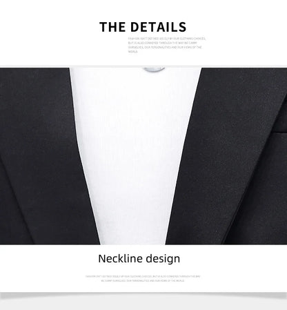 Summer 2025 Men's Mid-Sleeve Slim Fit Suit Korean Style Handsome Youth Seven-Quarter Jacket Small Suit Collection