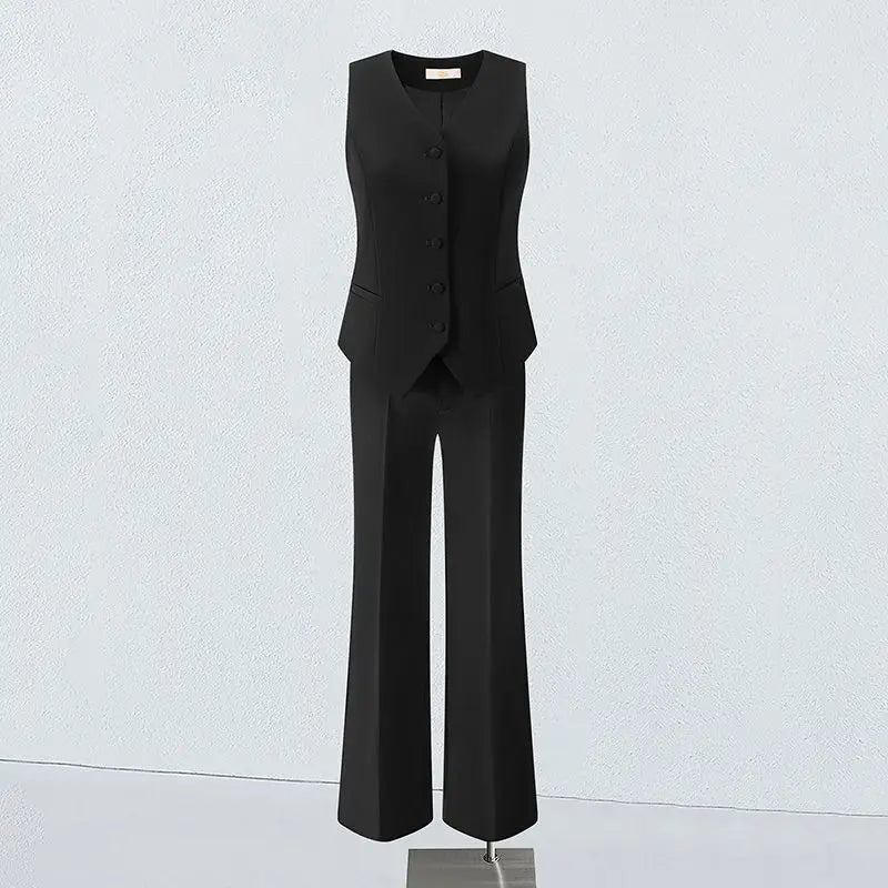 Women's Suits Vest 2026 New Spring Summer Temperament Slim Retro Thin Waistcoat Black Short Sleeveless Blazers Coat And Tops