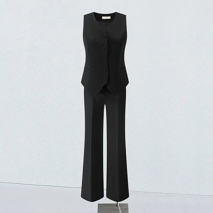 Women's Suits Vest 2026 New Spring Summer Temperament Slim Retro Thin Waistcoat Black Short Sleeveless Blazers Coat And Tops
