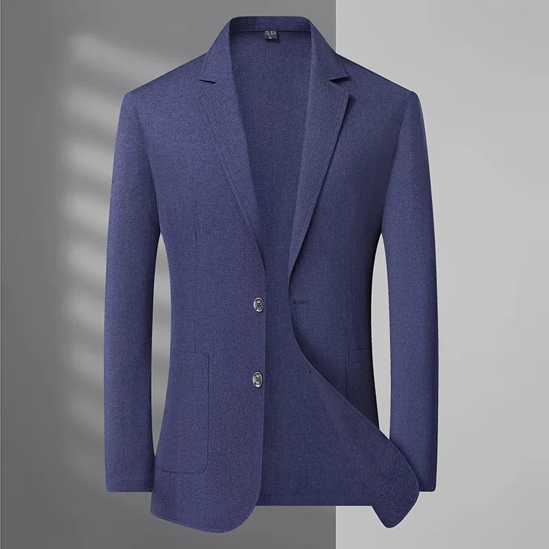 KIDWHXR Suit Coat Summer Man Thin Simpel Solid Color Pocket Male Blazer Sun Protection Long Sleeve Outdoor Casual Men Outerwear