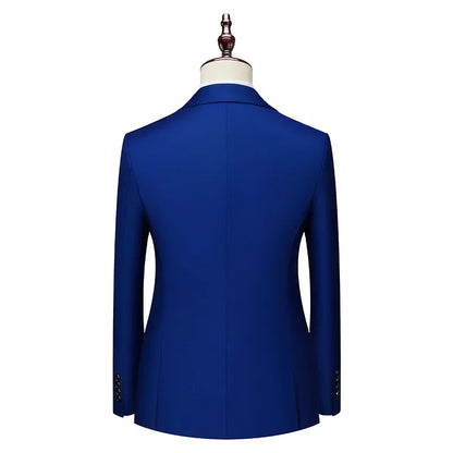 2026 Men Double Breasted Blazer Coats Fashion Solid Mens Wedding Prom Dress Male Business Casual Slim Fit Suits Jacket 6XL