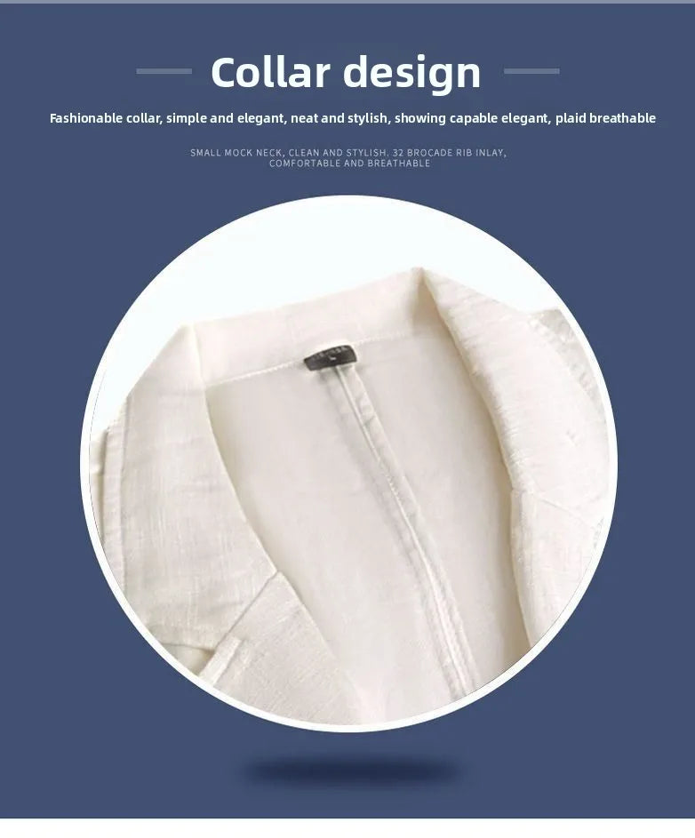 Linen Blazer A Stylish Versatile Men Business Casual Piece That Is Comfortable Breathable and Suitable for All Occasions Blazer