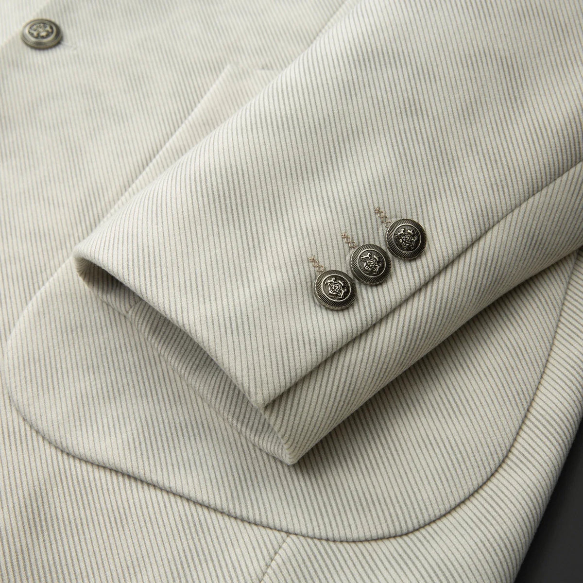 Men's Plus Size Smart Casual Blazer – Light Beige | Spring Autumn Jacket