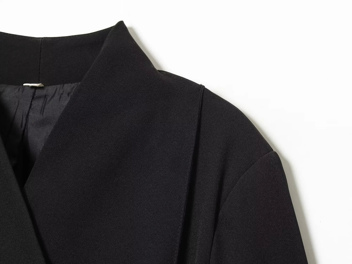 Elegant Blazer Women's Commute Blazer Coat 2026 Spring Fall Minimalist Office Lady Party Basic Dinner Slim-Waist Blazer