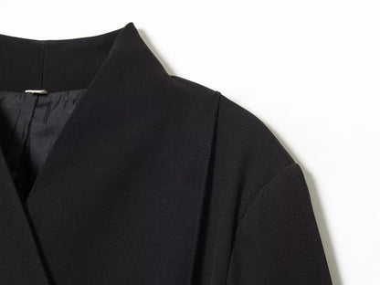 Elegant Blazer Women's Commute Blazer Coat 2026 Spring Fall Minimalist Office Lady Party Basic Dinner Slim-Waist Blazer