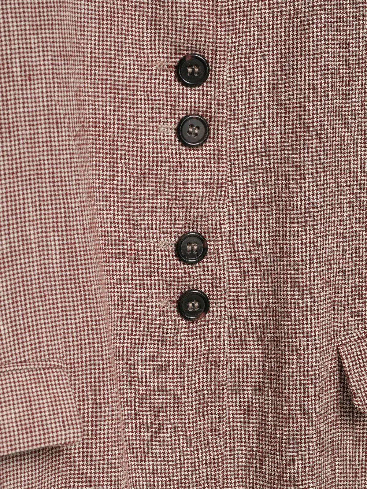 Casual Women Houndstooth Linen Blazer 2026 Spring Autumn Elegant Female Long Sleeves Lapel Collar Office Slim Suit Outerwear