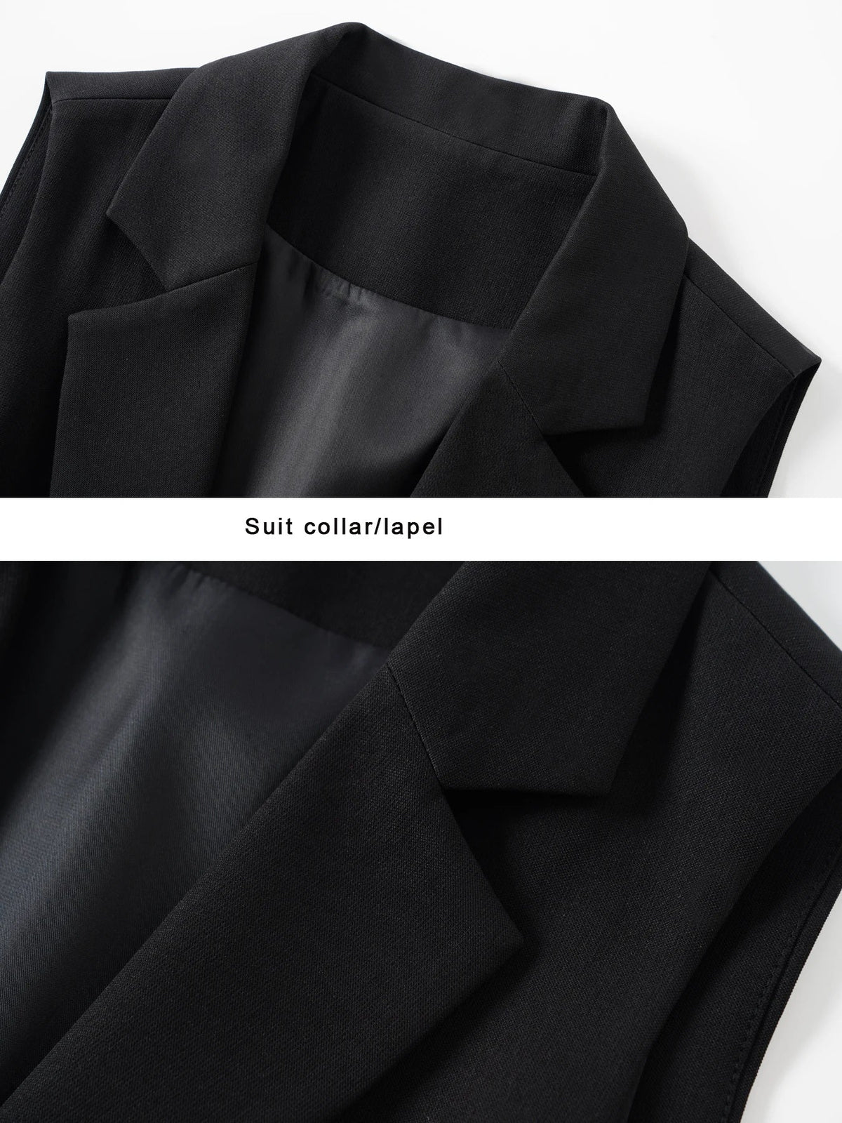 Fashionable Spring and Autumn Sleeveless Suit Vest for Women's Workplace Elegant Versatile Slim Suit Collar Vest Top Jacket