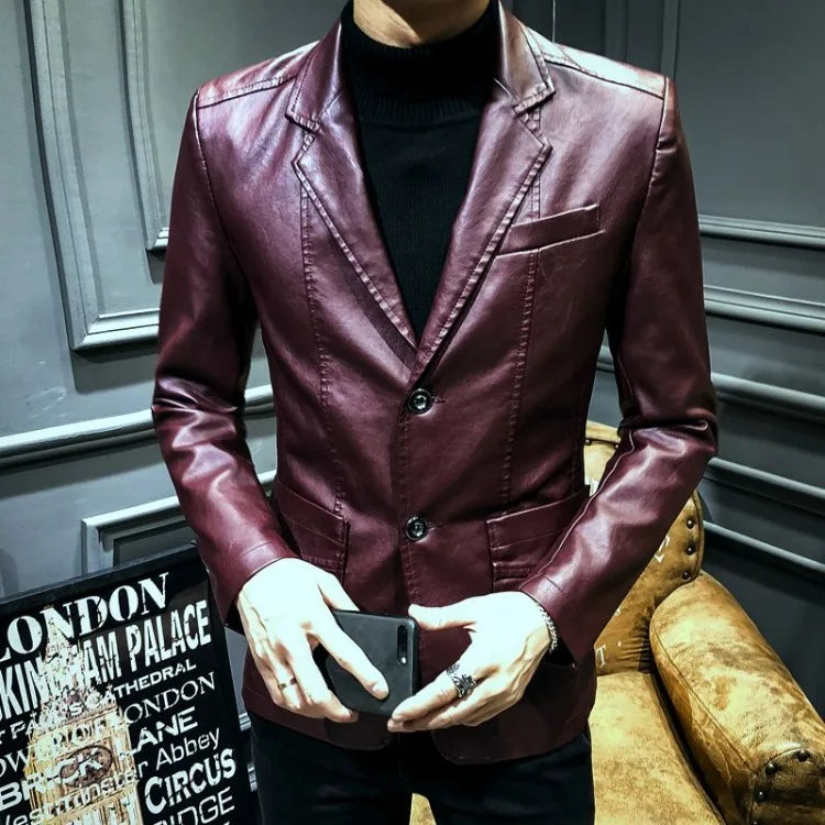 Spring Autumn Thin Man Suits and Blazers Vintage Fashionable Jacket for Men Simple Breasted Luxury Designer Classic New in Coats