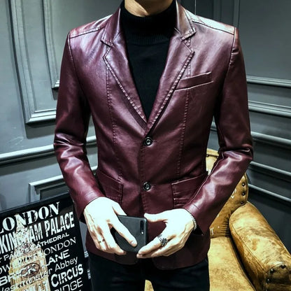 Spring Autumn Thin Man Suits and Blazers Vintage Fashionable Jacket for Men Simple Breasted Luxury Designer Classic New in Coats