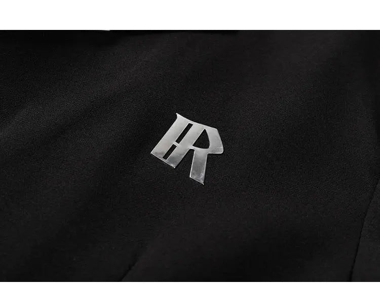 Man Dress Luxury Suit Jacket Japanese Uniform Coats 2026 Yamamoto Style Unisex Metal Buckle Shoulder Pads Black Cool Streetwear