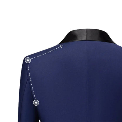 Men's Slim Fit Formal Suit Set – Blazer, Vest & Pants for Weddings & Parties