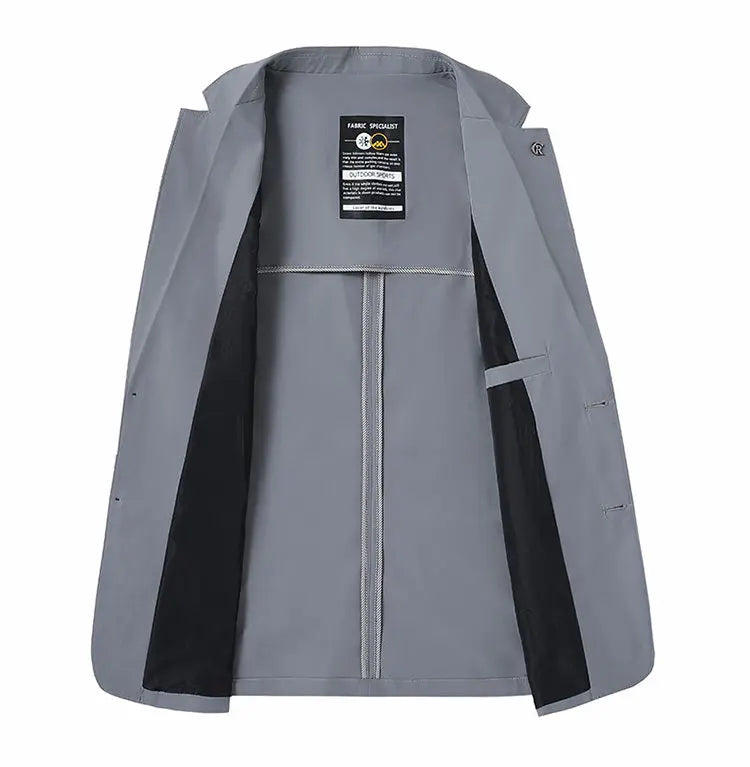 Spring-Summer-Fall Light Style Korean Men's Fashion Stylish, Dashing, Versatile Business Casual Sun Protection Suit