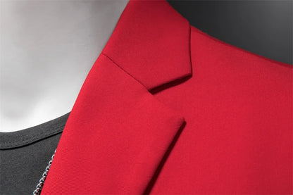 15 Color Fashion Mens Suit Jacket High Quality Slim Fit Solid Color Casual Business Mens Blazers Formal Office Wedding Suit Tops