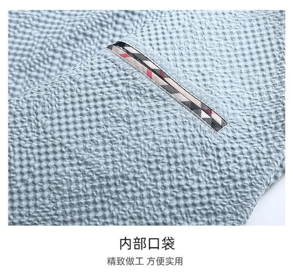 2026 Sun Protection Lightweight Blazer - Fashionable Business Outdoor Travel Wedding Casual Korean Men's Bubble Weave Blazer
