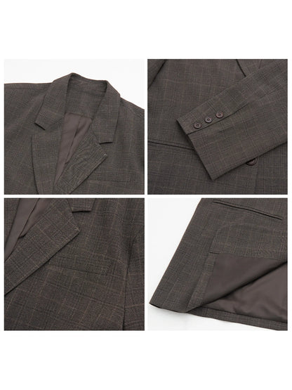 New Women Blazers Single-breasted Loose Casual Retro Striped Office Ladies Suit Jacket Female Coat Spring Autumn 2026