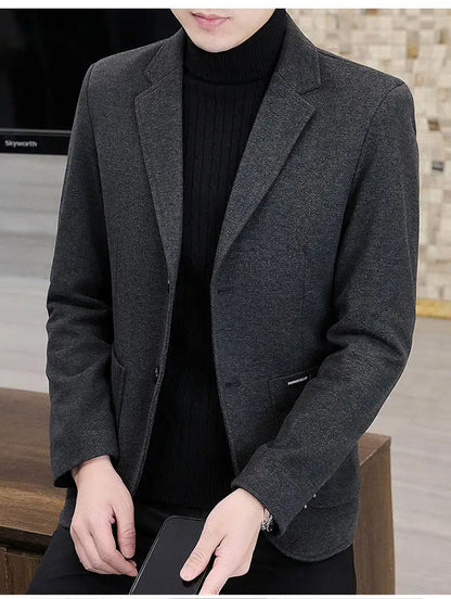Blazer  New Stylish and Slimming Middle-aged Business Casual Solid-color Wedding Banquet Host Men Outdoor Performance Blazer