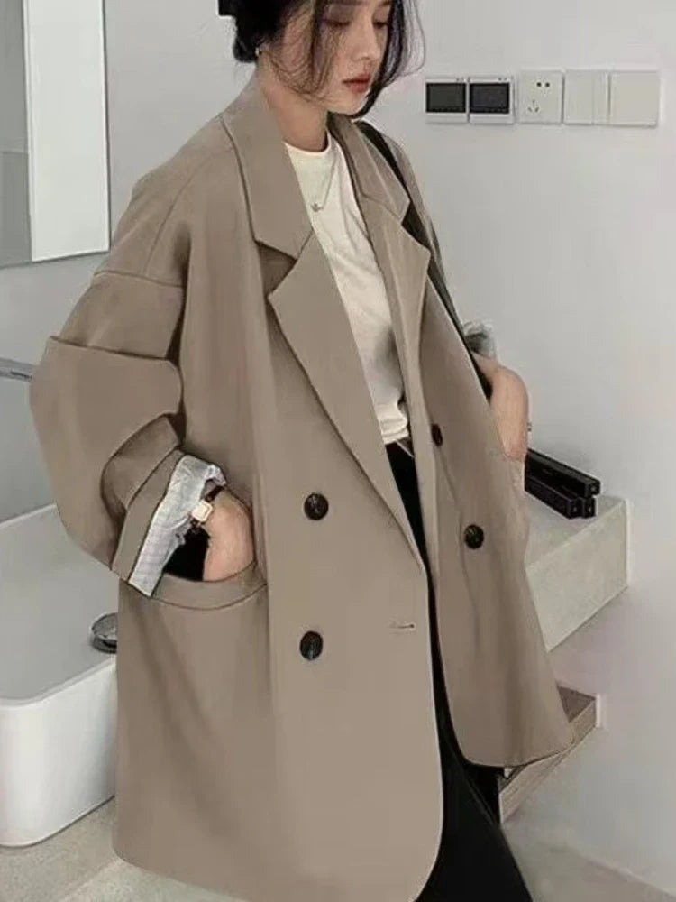 Spring Autumn Women's Blazers Slim Fit Fashion Slimming Elegance Jackets Casual Versatile Coat Outwear for Office Lady Clothing