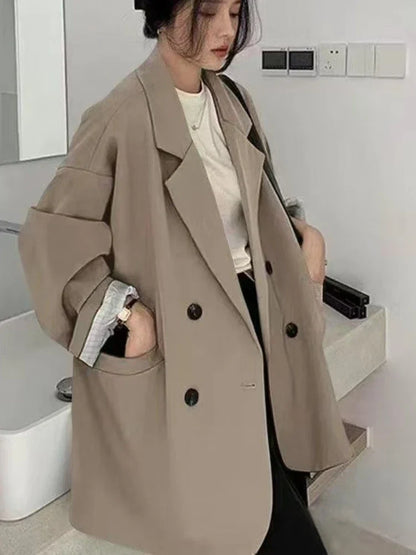 Spring Autumn Women's Blazers Slim Fit Fashion Slimming Elegance Jackets Casual Versatile Coat Outwear for Office Lady Clothing