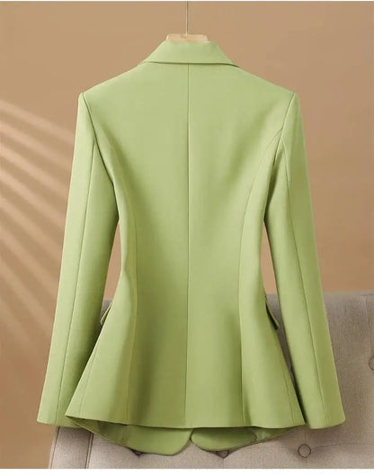 Spring 2025 Fashion Outerwears Blazer Mujer Woman New In Coats Casaco Feminino Double Breasted Office Lady Blazers Jackets Tops