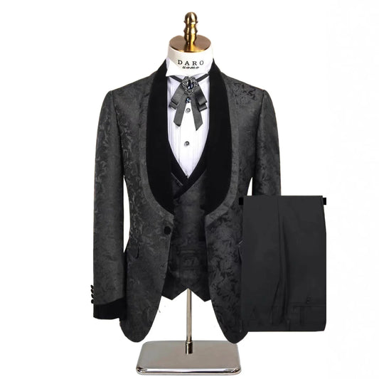Luxury 3 Piece Suit Set (vest Blazer Trousers) Double Breasted Vest Office Work Party Wedding Groom Business Formal Casual Suits