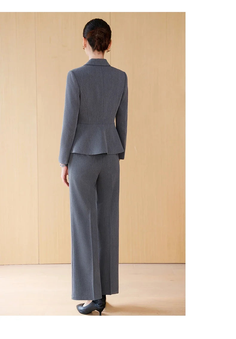 Fashion professional women's high-quality two-piece pants+blazers, exquisite elegant, new products for autumn winter 2025