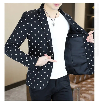 Blazer Men's Fashion Business Gentleman Groom Professional Gentleman Form-fitting Versatile Casual Formal Wear High-end Blazer