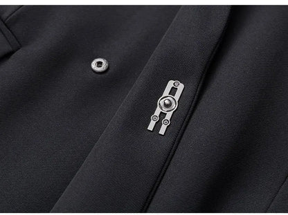 Luxury High Quality Designer Mens Suit Yamamoto Style Chaqueta De Hombre Elegantes Cool Black Streetwear Man Blazer Jackets Coat