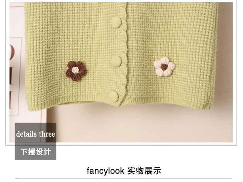 Women Knitted Tank Top Autumn New Sweet And Fresh Short Loose Sleeveless Sweater Cardigan Women's Knitted Vest