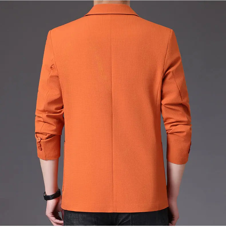 Blazer Men's Fashion Business Outdoor Travel Youth Campus Wedding Versatile Host Shaping Casual Korean Style Thin Style Blazer