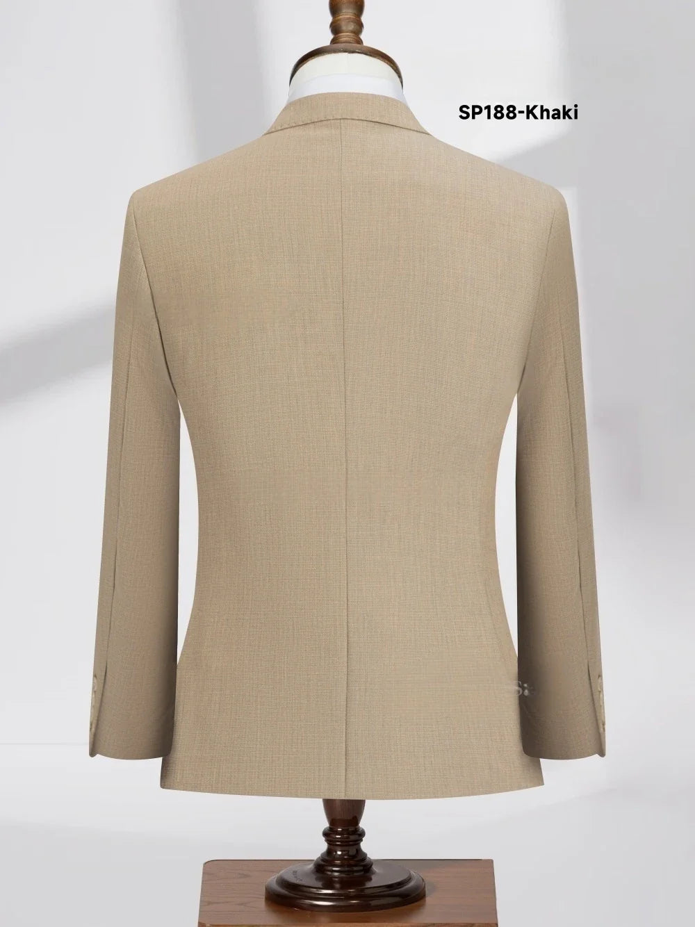Three Colors Double Breasted Men's Suits 2 Pieces Business Outfit Elegant Formal Suit Set For Men Wedding Groom Sets S-3XL