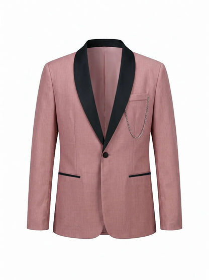 Men's Casual Business Suit Formal Gentleman Wedding Groom Best Man Tuxedo Slim Fit Blazer Jacket Fashion Party Office Wear