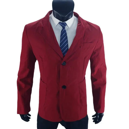 KIDWHXR Men Suit Coat Simple Solid Long Sleeve Male Blazer Turn Down Collar Casual Comfortable Business Casual Man Outerwear
