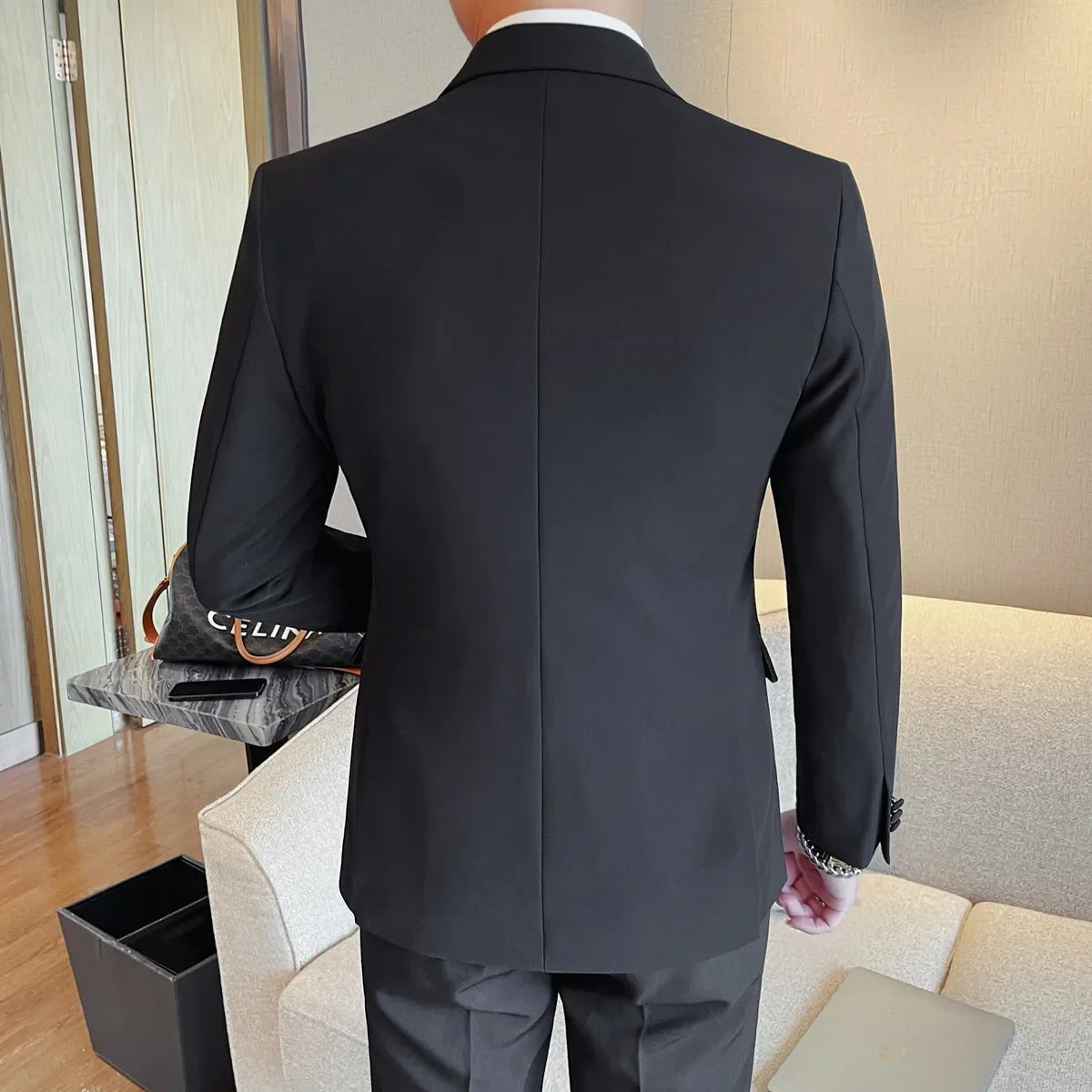 High-quality suit formal wear for men, fashionable and stylish business trend suit jacket, new business casual suit jacket