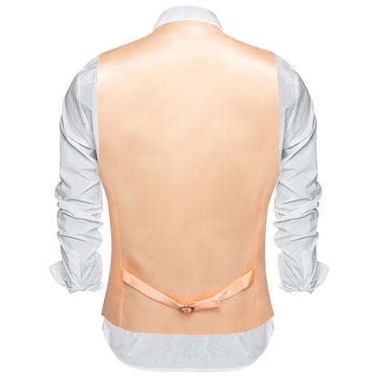 Men's Satin Vest Slim Fit Single-Breasted Waistcoat for Weddings and Formal Occasions
