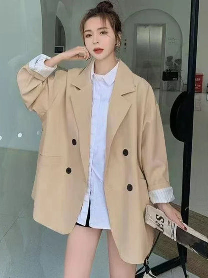 Spring Autumn Women's Blazers Slim Fit Fashion Slimming Elegance Jackets Casual Versatile Coat Outwear for Office Lady Clothing