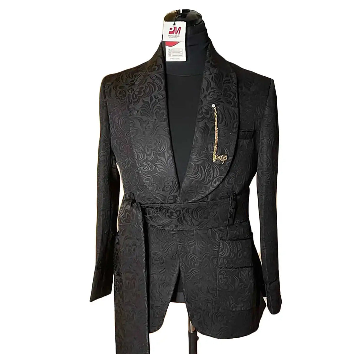 Patterned Men's Suit 2 Pieces Blazer Pants Shawl Collar Single Breasted Buckle Casual Work Wear Wedding Prom Costume Customized
