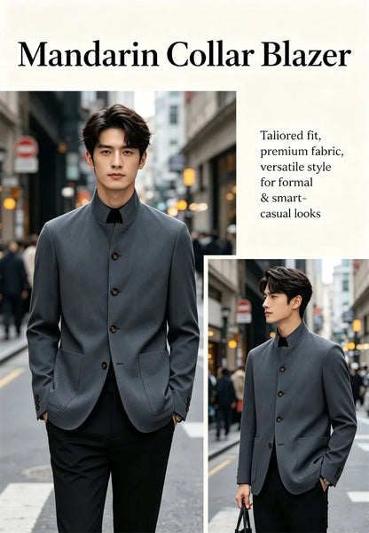 Men's Linen Blend Blazer Single Breasted 4 Buttons Patch Pockets Slim Fit Business Wedding Daily Breathable Fashion Casual Coat
