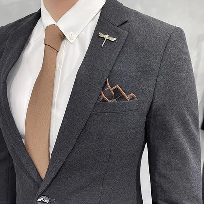 Men's Blazer Suit Jacket – Smart Casual & Business Style – 1 or 2 Button – Wedding & Party