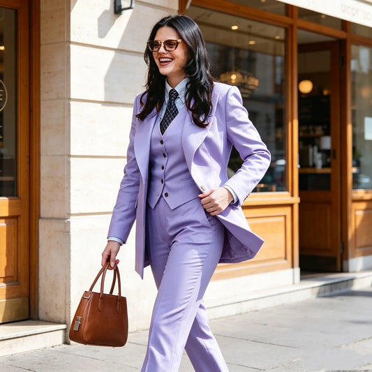 Spring/Autumn New Style Professional Beauty Salon Manager Workwear Women's 3 Piece Long Pants Suit Elegant High End Uniform